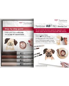 Tombow ABT PRO Starter Ensemble de 4 marqueurs et carnet de croquis