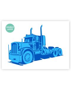QBIX Pochoir de camion A3 - 2 couches