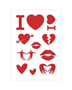 Modèle de Valentine en 3 tailles
