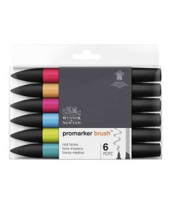 Winsor & Newton Promarker Brush jeu de 6 couleurs