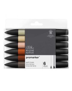 Winsor & Newton Promarker jeu de 6 couleurs terre