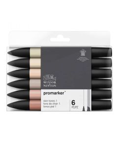 Winsor & Newton Promarker jeu de 6 teintes de peau claires