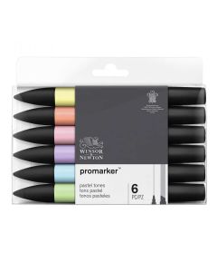 Winsor & Newton Promarker jeu de 6 teintes pastel