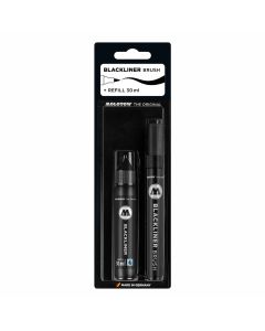 Molotow Blackliner Brush Ensemble de marqueurs et recharges de 30 ml