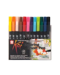 Sakura Koi Coloring Brush Pens Ensemble de 12 couleurs