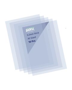 QBIX Feuilles de plastique A5 Mylar 10x - Transparent