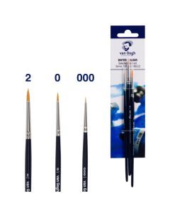 Van Gogh Pinceaux aquarelle set de 3 - Série 191 - No. 000,0,2