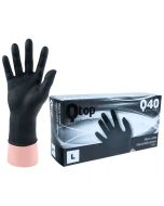 Qtop Q40 Gants en nitrile noirs 100x