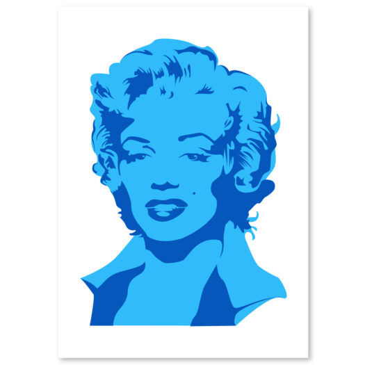 Marilyn Monroe stencil, idool sjabloon