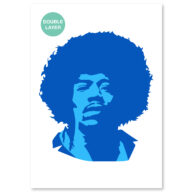 Jimy Hendrix stencil, idool sjabloon