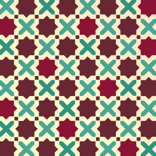 Marokkaanse tegel, patroon sjabloon