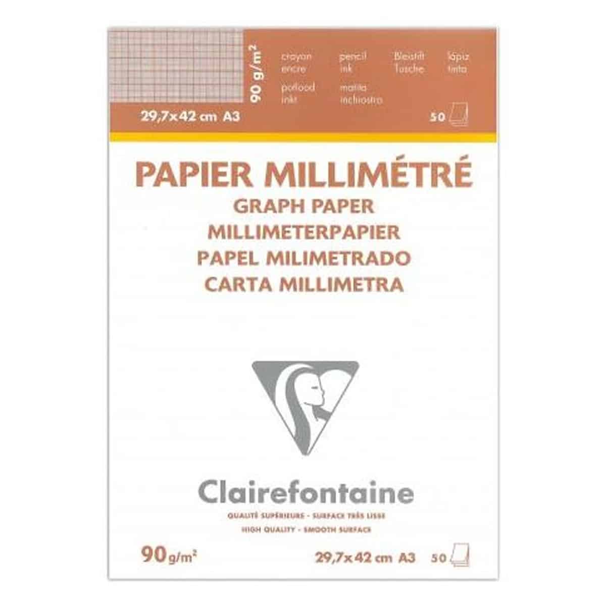 Clairefontaine Papier Vélin Carré - A3 - Suitup - Art Supplies