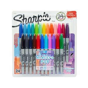 Sharpie Collection Electro POP avec pointe fine - lot de 24 pièces