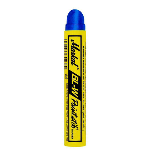De Markal Paintstik BL-W is ideaal voor inspectie, codering, lay-out of montagewerkzaamheden. De marker is namelijk ontworpen om door te drukken door primers of geverfde oppervlakken op basis van oplosmiddelen of olie. De marker is bestand tegen het regen en UV straling en heeft een diameter van 17mm. De Paintstik heeft een helder blauwe kleur.