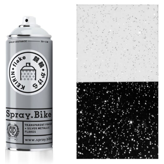 Spray.Bike Keiran spray paint spuitfles zilver kleur flake collection 400ml
