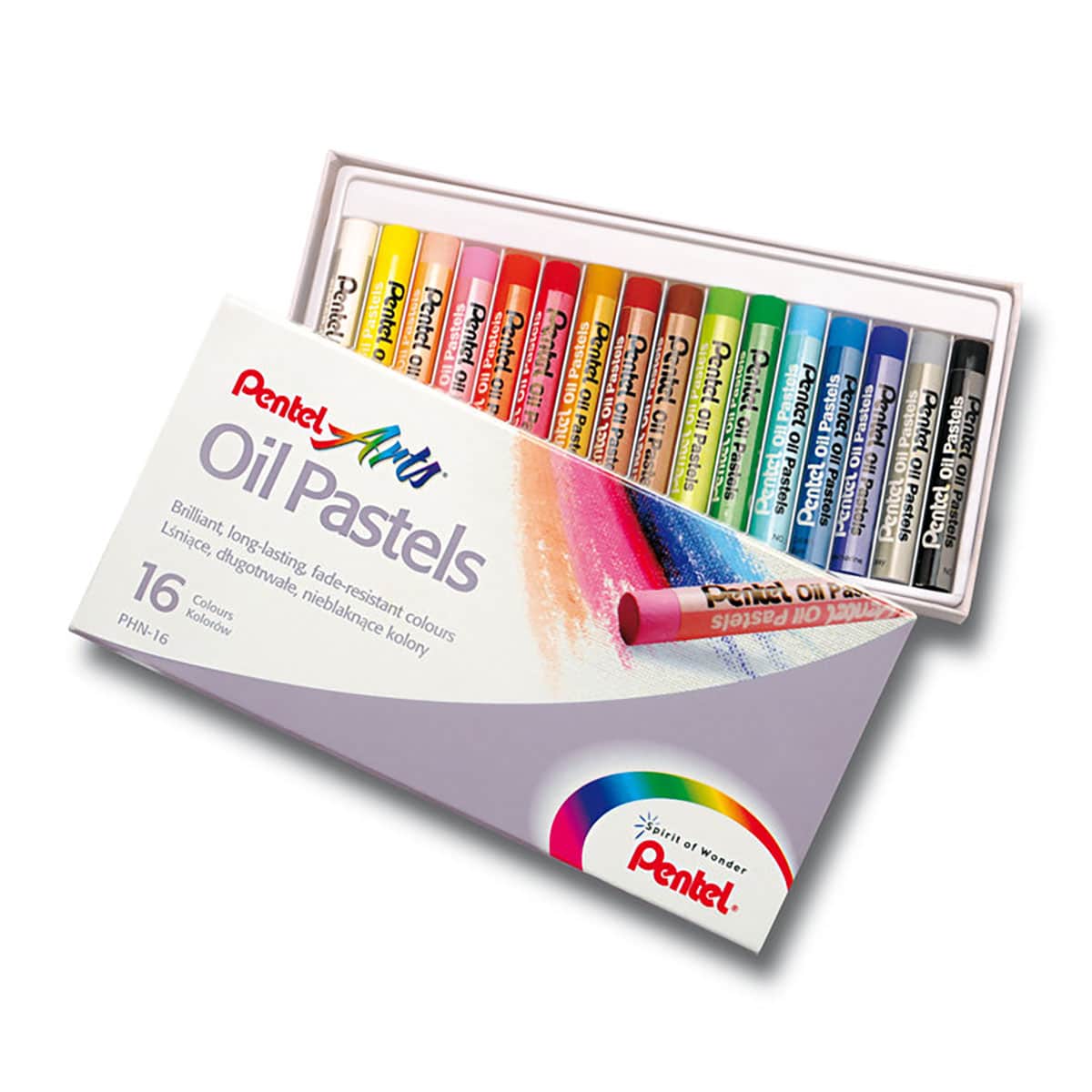 Pentel Oil Pastel 16-Color Set-PHN16