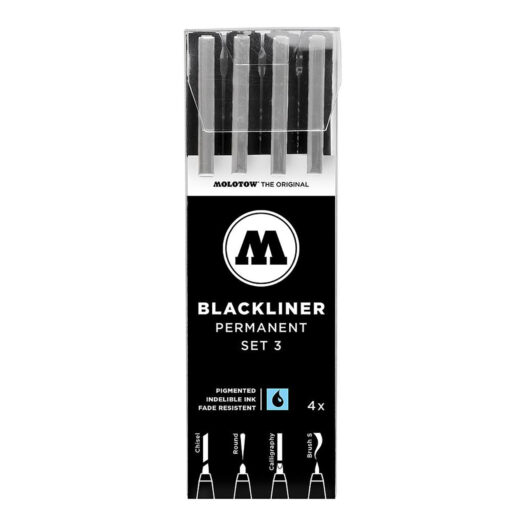 Molotow Blackliner fineliner marker pennen