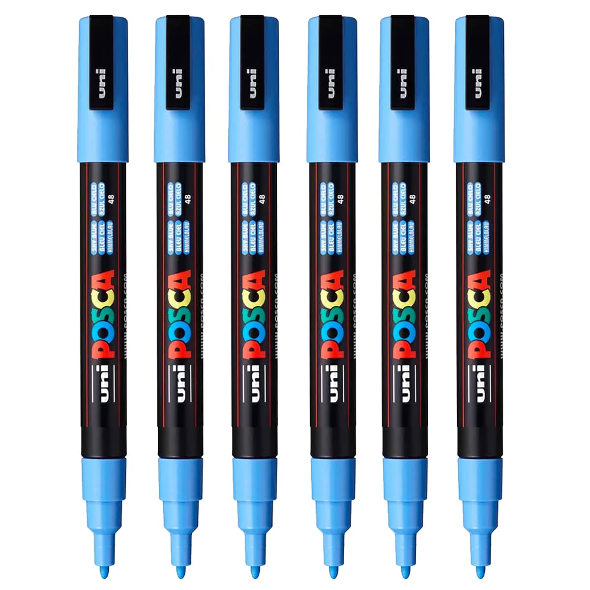 Posca Stiften PC-3M Fine Tip - 6 stylos