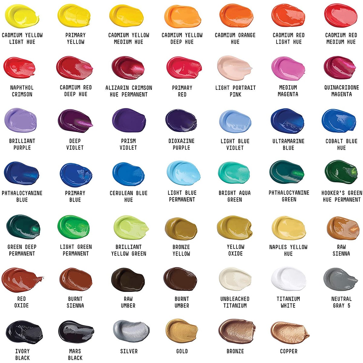 Liquitex Basics 48 couleurs de peinture acrylique