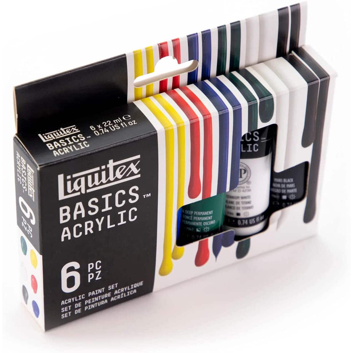 Liquitex Basics 6 couleurs de peinture acrylique