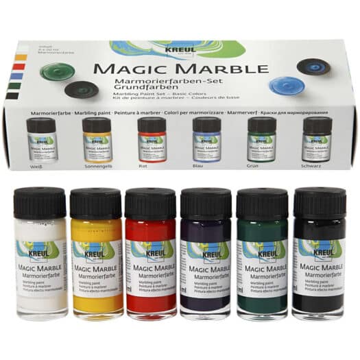 KREUL Magic Marble Effect Verf set van 6 basic kleuren