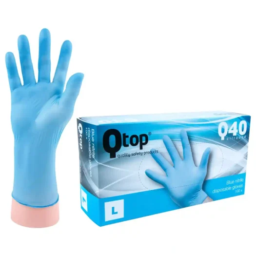 Qtop Q40 Blauwe Nitril Handschoenen 100x